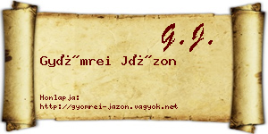 Gyömrei Jázon névjegykártya